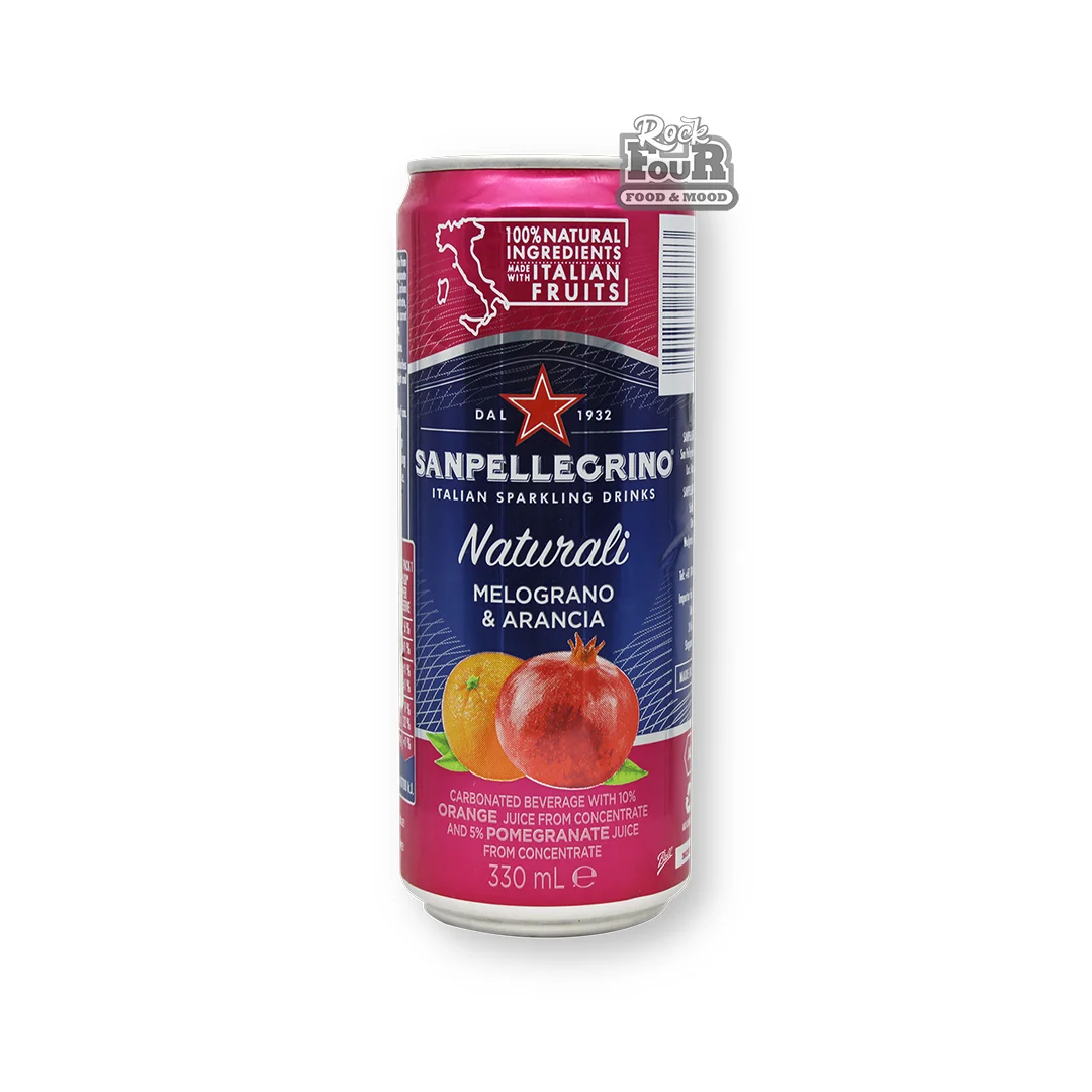 Carbonated drink with pomegranate and orange flavors "Sanpellegrino" 330ml